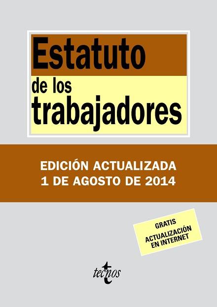 2014 ESTATUTO DE LOS TRABAJADORES | 9788430962433 | EDITORIAL TECNOS