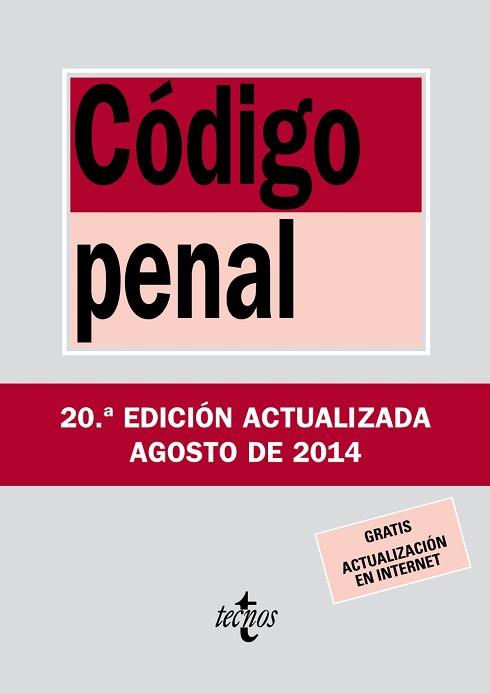 2014 CODIGO PENAL | 9788430962358 | EDITORIAL TECNOS