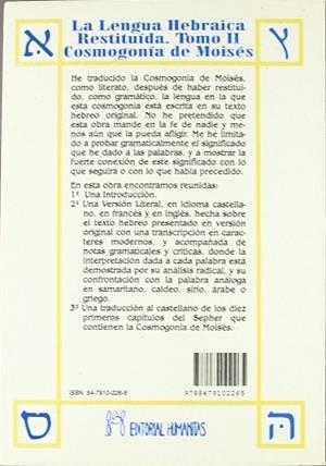 LENGUA HEBRAICA RESTITUIDA II LA | 9788479102265 | D'OLIVER, FABRE