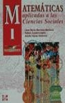 MATEMATICAS APLICADAS A LAS CIENCIAS SOCIALES | 9788448104382 | MARTINEZ MEDIANO, JOSE MARIA