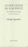 LO QUE QUEDA DE AUSCHWITZ | 9788481912883 | AGAMBEN, GIORGIO