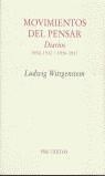 MOVIMIENTOS DEL PENSAR DIARIOS | 9788481913194 | WITTGENSTEIN, LUDWIG