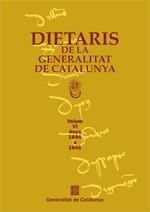 DIETARIS DE LA GENERALITAT DE CATALUNYA VOL.6 | 9788439350583 | VARIS