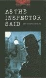 AS THE INSPECTOR SAID OBL 3 | 9780194229951 | ESCOTT, JOHN