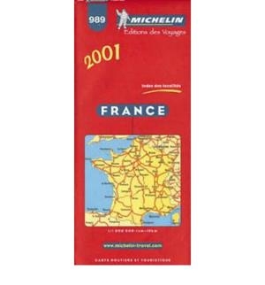 MAPA FRANCIA 989 (2001) | 9782060001685 | VARIS