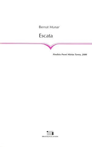 ESCATA (FINALISTA PREMI MARIUS TORRES 2000) | 9788479357788 | MUNAR, BERNAT