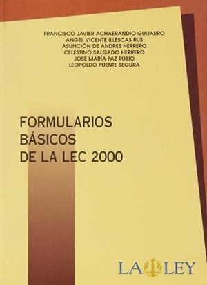 FORMULARIOS BASICOS DE LA LEC 2000 | 9788476959329 | VARIS