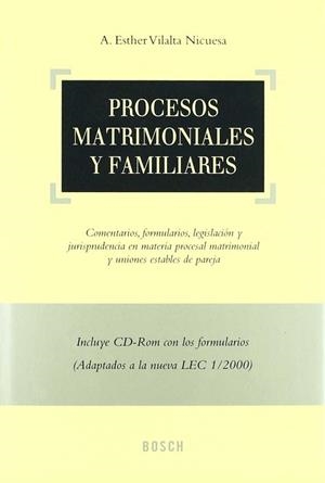 PROCESOS MATRIMONIALES Y FAMILIARES | 9788476768082 | VILALTA NICUESA, A.ESTHER