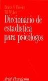 DICCIONARIO DE ESTADISTICA PARA PSICOLOGOS | 9788434408937 | EVERITT, BRIAN S.