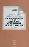 NACIONALIDAD Y LA EXTRANJERIA EN EL SISTEMA JURIDICO ESPAÑOL | 9788447003556 | ESPINAR VICENTE, JOSE MARIA