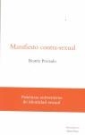 MANIFIESTO CONTRA-SEXUAL | 9788495461148 | PRECIADO, BEATRIZ