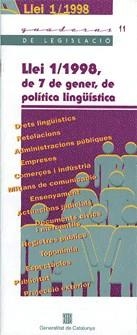 LLEI 1/1998 POLITICA LINGUISTICA | 9788439344308