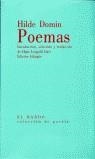 POEMAS HILDE DOMIN | 9788482550497 | DOMIN, HILDE
