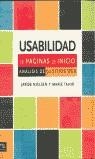 USABILIDAD DE PAGINAS DE INICIO ANALISIS DE 50 SITIOS WEB | 9788420532028 | NIELSEN, JAKOB