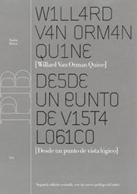 DESDE UN PUNTO DE VISTA LOGICO | 9788449312977 | QUINE, WILLARD VAN ORMAN