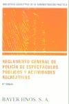 REGLAMENTO GENERAL DE POLICIA DE ESPECTACULOS PUBLICOS | 9788470283376 | VARIS