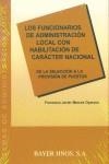 FUNCIONARIOS DE ADMINISTRACION LOCAL CON HABILITACION DE CAR | 9788470283369 | MARCOS OYARZUN, FRANCISCO JAVIER