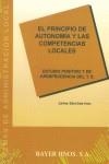 PRINCIPIO DE AUTONOMIA Y LAS COMPETENCIAS LOCALES, EL | 9788470283352 | SANCHEZ ISAC, JAIME