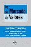 LEY DEL MERCADO DE VALORES (2003) | 9788430939268 | VARIS