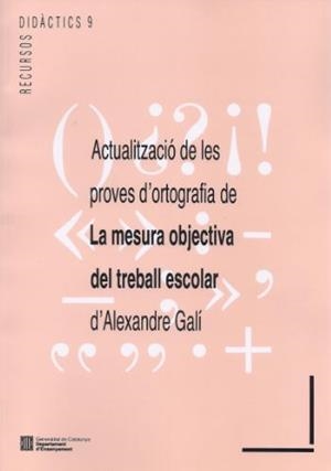 ACTUALITZACIO PROVES ORTOGRAFIA DE LA MESURA IBJECTIVA TREB | 9788439317418 | VARIS