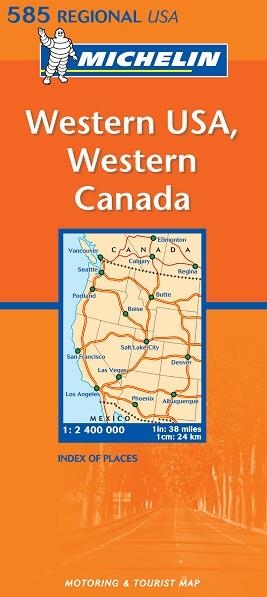 MAPA WESTERN USA CANADA 585 | 9782061008416 | VARIS