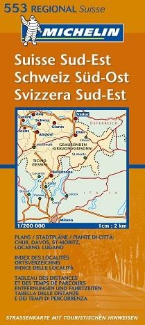 MAPA SUIZA SUD EST 553 | 9782061008485 | VARIS