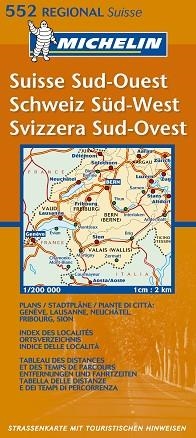 MAPA SUIZA SUD-OUEST 552 | 9782061008478 | VARIS