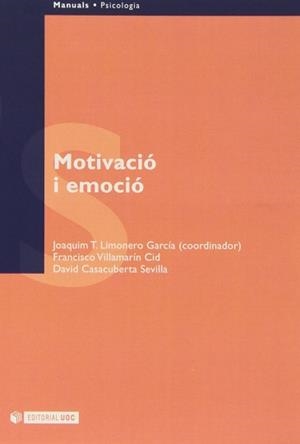 MOTIVACIO I EMOCIO | 9788483189924 | LIMONERO GARCIA, JOAQUIM TIMOTEO