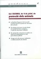LLEI 22/2003 PROTECCIO ANIMALS | 9788439362265 | VARIS