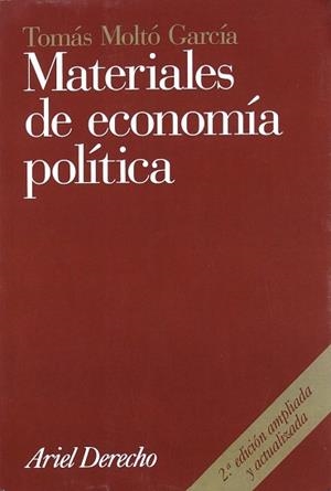 MATERIALES DE ECONOMIA POLITICA (2 ED.2001) | 9788434432178 | MOLTO GARCIA, TOMAS