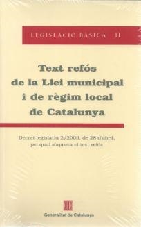 TEXT REFOS DE LA LLEI MUNICIPAL I DE REGIM LOCAL | 9788439362777 | VARIS