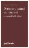DERECHO Y CONTROL EN INTERNET | 9788434432376 | MOLES PLAZA, RAMON J.