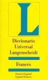 DICCIONARIO UNIVERSAL LANGENSCHEIDT FRANCES - ESPAÑOL Y VIC. | 9783468961823 | VARIS