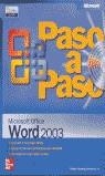 WORD 2003 MICROSOFT OFFICE PASO A PASO | 9788448140595 | ONLINE TRAINING SOLUTIONS N/A
