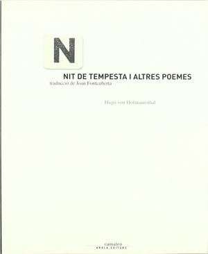 NIT DE TEMPESTA I ALTRES POEMES | 9788496366084 | _, ANÒNIM