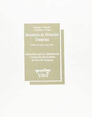 INVENTARIO DE DETECCION TEMPRANA 4 AÑOS | 9788477740537 | MEISELS, SAMUEL J.