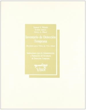 INVENTARIO DE DETECCION TEMPRANA 3 AÑOS | 9788477740544 | MEISELS, SAMUEL J.