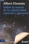 SOBRE LA TEORIA DE LA RELATIVIDAD ESPECIAL EN GENERAL | 9788420668413 | EINSTEIN, ALBERT