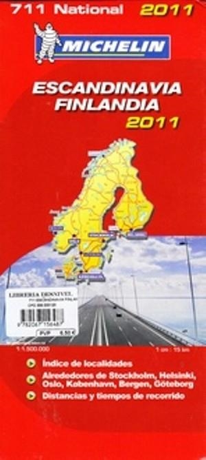 MAPA ESCANDINAVIA FINLANDIA 711 2011 | 9782067156487 | MICHELIN
