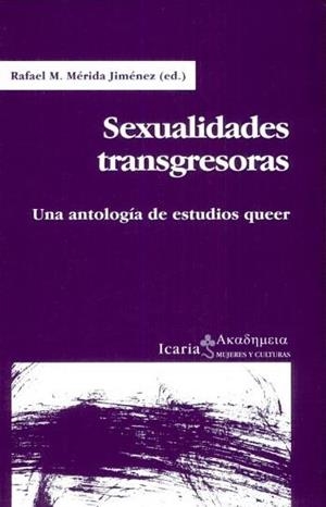 SEXUALIDADES TRANSGRESORAS | 9788474265620 | MERIDA JIEMNEZ, RAFAEL M.