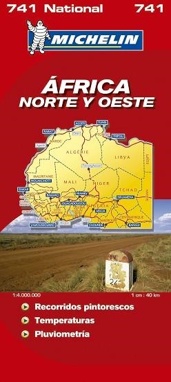 MAPA AFRICA NORTE Y OESTE 741 | 9782067118805 | AAVV