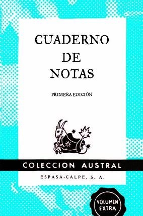 CUADERNO DE NOTAS AZUL 9X14CM | 9788467008418 | ESPASA CALPE