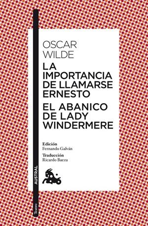 LA IMPORTANCIA DE LLAMARSE ERNESTO / EL ABANICO DE LADY WINDERMERE | 9788467037760 | OSCAR WILDE