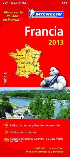 MAPA FRANCIA 2013 721 | 9782067180390 | VARIOS AUTORES