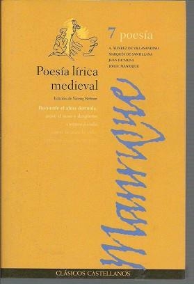 POESIA LIRICA MEDIEVAL (CC 7) | 9788483081167 | BELTRÁN, VICENTE