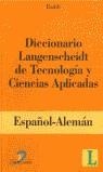 DICCIONARIO LANGENSCHEIDT TECNOLOGIA ESPAÑOL-ALEMAN | 9788479784188 | RADDE