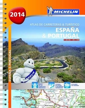 ATLAS DE CARRETERAS Y TURÍSTICO ESPAÑA & PORTUGAL 2014 (FORMATO A-4) | 9782067192539 | VARIOS AUTORES