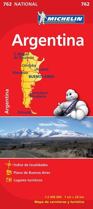 MAPA NATIONAL ARGENTINA 762 | 9782067173378 | VARIOS AUTORES