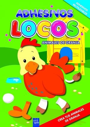 ADHESIVOS LOCOS. ANIMALES DE GRANJA | 9788408089933 | YOYO