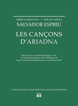 LES CANÇONS D'ARIADNA | 9788429773330 | ESPRIU, SALVADOR